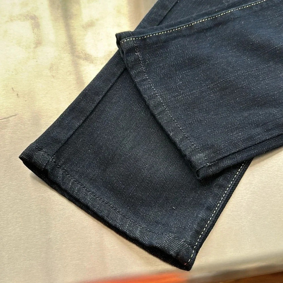 JUST CAVALLI Gold Stud Embellished Jeans Dark Wash Statement Slim Leg Jeans, 28 - Picture 14 of 16